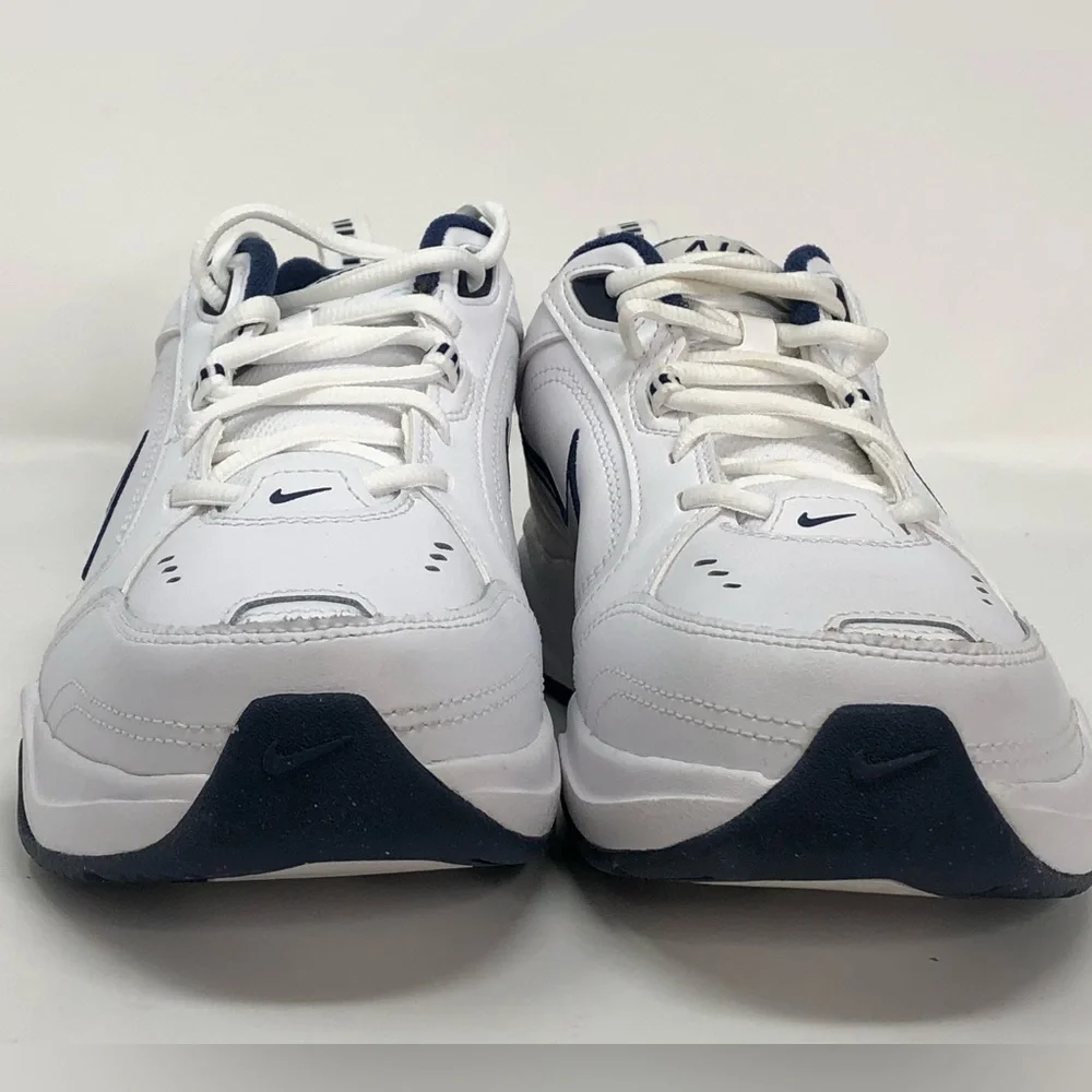 Nike Air Monarch IV 4E Wide 416355-102 Midnight Navy White Silver - Size 7 - Picture 6 of 10